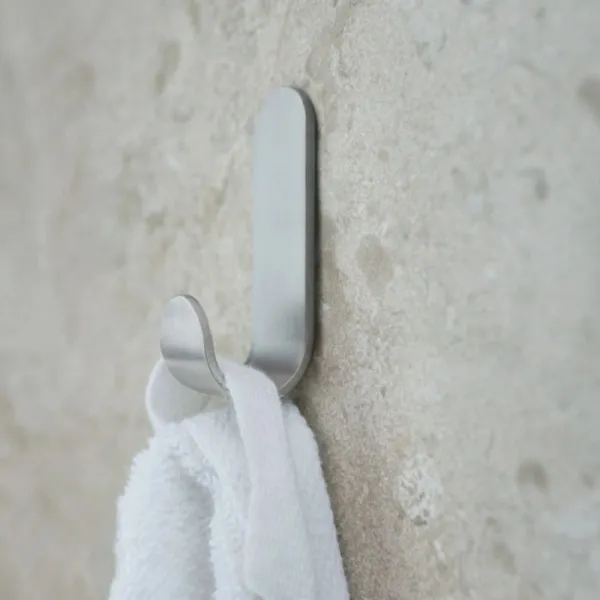 Hook single BASE self-adhesive 60x20x60mm stainless steel