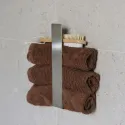 Laikiklis rankšluosčiams BASE klijuojamas 250x50x45mm nerūdijantis plienas