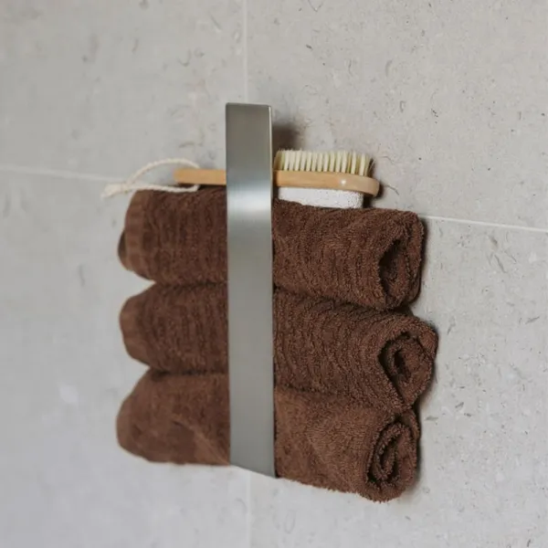 Towel holder BASE self-adhesive 250x50x45mm stainless steel