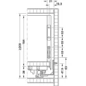 Stalčių šonai Matrix Box Slim A Synchro, H175mm, L500mm, 30kg, atmetantys, antracitas