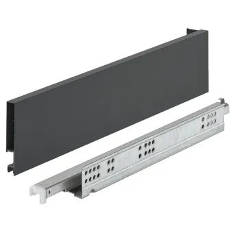 Stalčių šonai Matrix Box Slim A Synchro, H89mm, L450mm, 30kg, atmetantys, antracitas