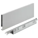 Stalčių šonai Matrix Box Slim A Synchro, H128mm, L550mm, 30kg, atmetantys, pilka