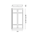 Cutlery tray Combi Line 715, 240x490mm anthracite