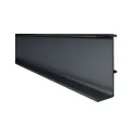 Aluminum profile GOLA II, single, L4200mm, black