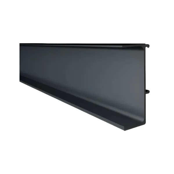Aluminum profile GOLA II, single, L4200mm, black