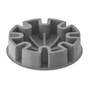 Foot plate for AXILO leg, plastic, grey