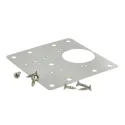 Repair plate for hinge Ø35, 90x90x0.69mm, with screws