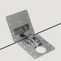 Repair plate for hinge Ø35, 90x90x0.69mm, with screws