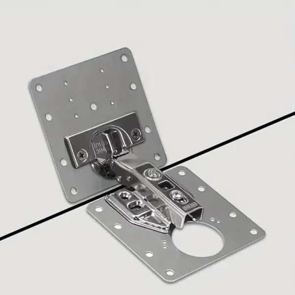 Repair plate for hinge Ø35, 90x90x0.69mm, with screws