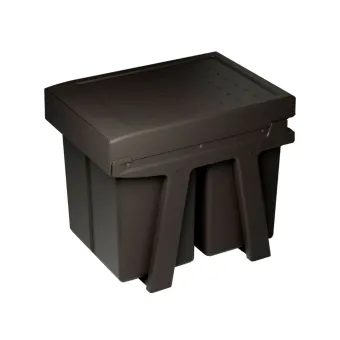 Ištraukiama šiukšliadėžė 490, 2x21L, juoda