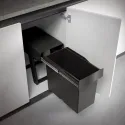 Pull-out waste bin 424, 1x30L, black