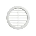 Grotelės ventiliacinės apvalios Ø47mm, baltos