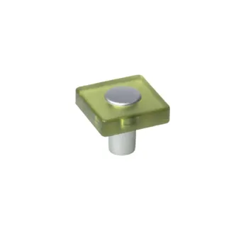 Handle, for children's room, 30x30mm green