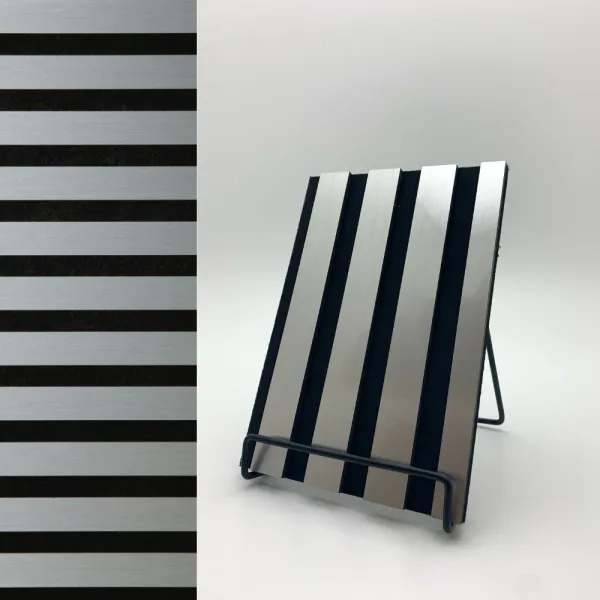 Plokštė akustinė AP Silver brushed, 2800x600x10,5mm, NA