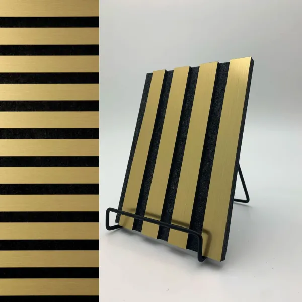 Acoustic panel AP Brass brushed matt AR, 2800x600x10,5mm, NA