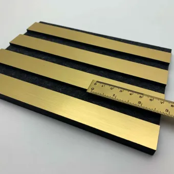 Acoustic panel AP Brass brushed matt AR, 2800x600x10,5mm, NA