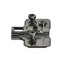 Mounting plate Metalla 310, Clip, with Euro screws, H0mm, black