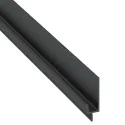 Aluminium handle profile 2500x19.8x40mm, black matte