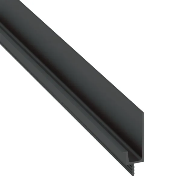 Aluminium handle profile 2500x19.8x40mm, black matte