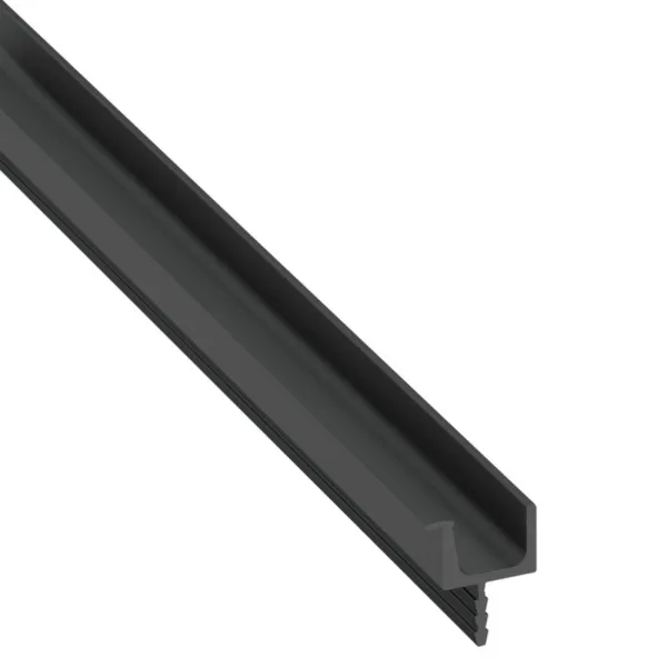 Aliuminio rankenėlės profilis 2500x19,8x11mm, juoda matinė