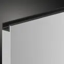 Aliuminio rankenėlės profilis 2500x19,8x11mm, juoda matinė