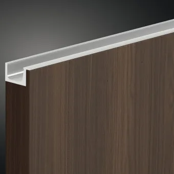 Aluminium handle profile 2500x19.8x11mm, black matte