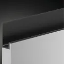 Aliuminio rankenėlės profilis 2500x19,8x40mm, nerūdijantis plienas