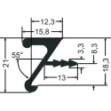 Profilis aliuminis rankenėlei L3500mm