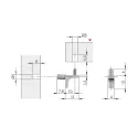 Shelf support K-LINE with pin, for drill hole Ø5mm, nickel plated