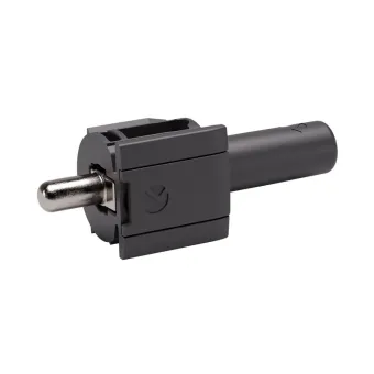 Cabinet connector Ø5mm for wooden shelves with spring system KINTAI, for plug fitting into shelf Ø8/15mm, anthracite