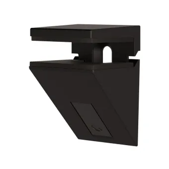 Glass shelf support KALABRONE MINI, for shelf 5-10mm, matt black