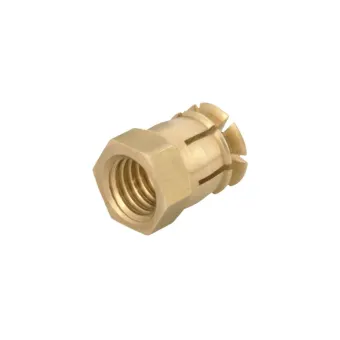 Įvorė išsipečianti, M6 vidinis sriegis, 8x12mm, žalvaris