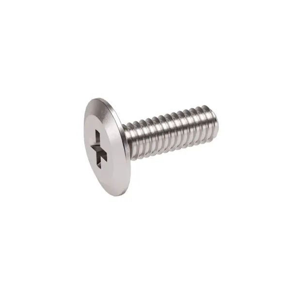 Varžtas įvorei M4x15mm, plokščia galvute, nikelis