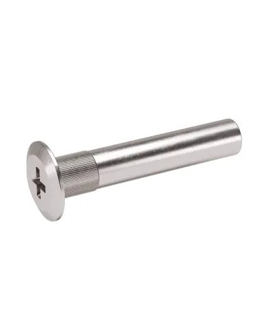 Įvorė sąvaržai Ø5x27mm, M4 vidinis sriegis, plokščia galvute, nikelis