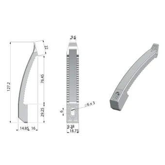 Cable Clip Axessline, for 8 cables, including screw, grey