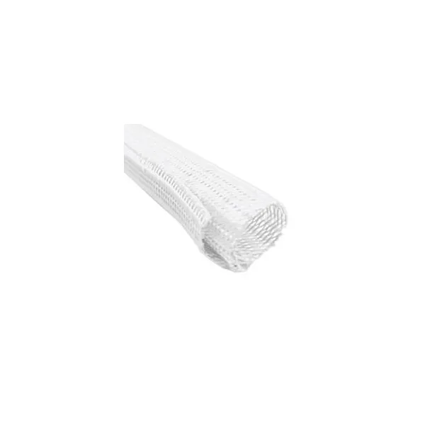 Cable Cover Ø 25 mm, plaited self closing cable sock, 25 m roll, white