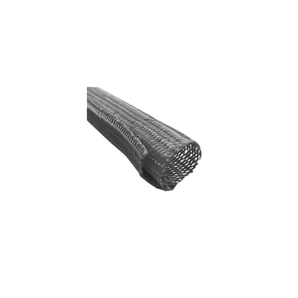 Cable Cover Ø 25 mm, plaited self closing cable sock 25 m roll, grey