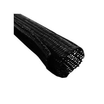 Cable Cover Ø 25 mm, plaited self closing cable sock, 25 m roll, black