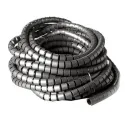 Cable Tube Ø 25 including cable guide, 20 m roll, silver