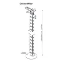 Cable tube Cable Pipe Vertical, L1252 mm, white