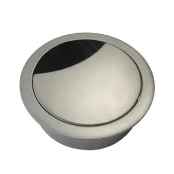 Cable Grommet Axessline, Medium, Ø 60 mm, with brush, brushed steel
