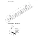 Cable tray Expand, adjustable, L950-1800 mm, silver