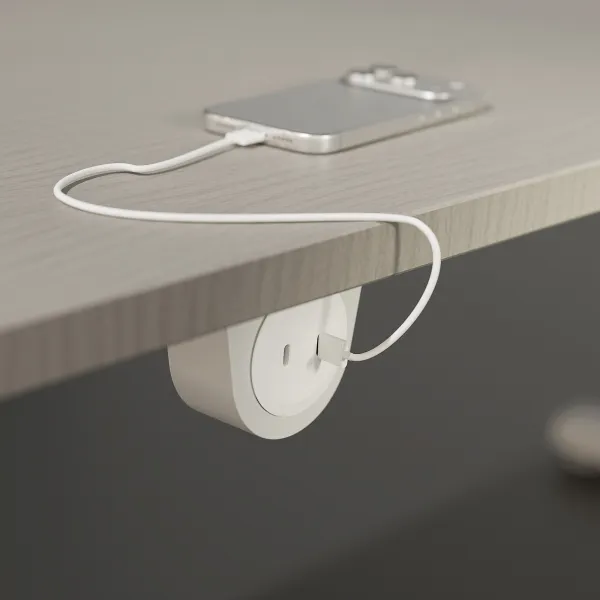 Laikiklis viengubas PowerDot Mini, balta