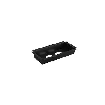 Mounting tray for 2 Powerdots, black