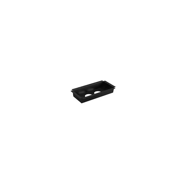 Mounting tray for 2 Powerdots, black