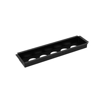 Mounting tray for 5 Powerdots, black