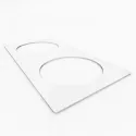 Frame for 2 Powerdot, white