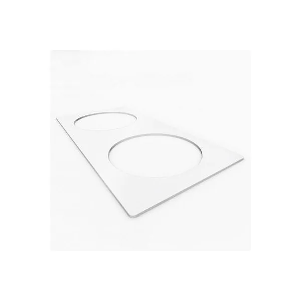 Frame for 2 Powerdot, white