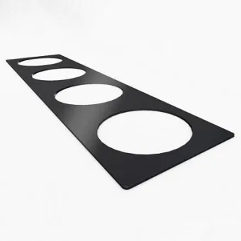 Frame for 4 Powerdot, black