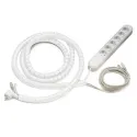 Rinkinys Cable Collect, L3000 – ilgintuvas 6xF+2xkabeliai CAT6+kanalas laidams Tube, balta